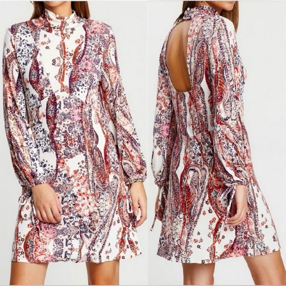 Free People Paisley All Dolled Up Dress